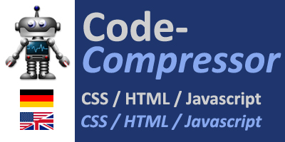 Code Compressor  für CSS / HTML / Javascript